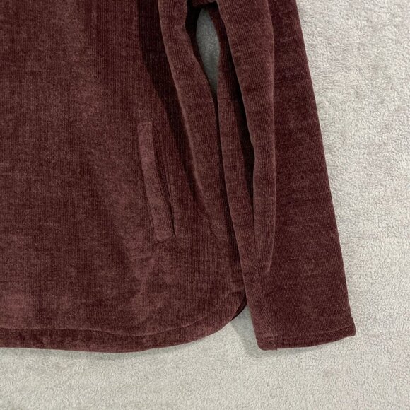 NEW 32 Degrees Heat Womens M Maroon 1/4 Zip Pullover Sweatshirt Polyester Fleece - Picture 8 of 10